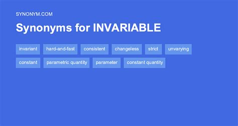 antonyms for invariably|invariably synonyms.